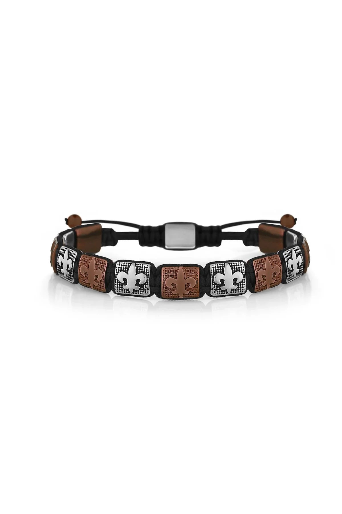 FRNCH Çelik Handmade Figürlü Makrome Bileklik FRJ10697-797-A3