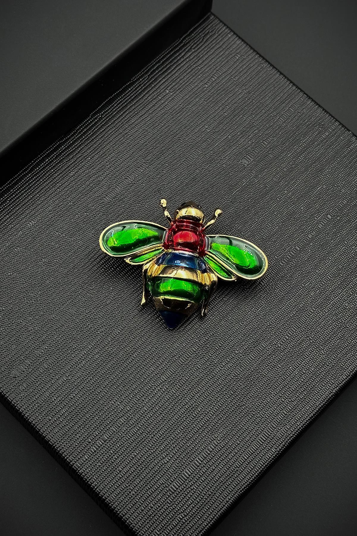 FRNCH Figürlü Çok Renkli Kadın Broş FRB1001-101-CK