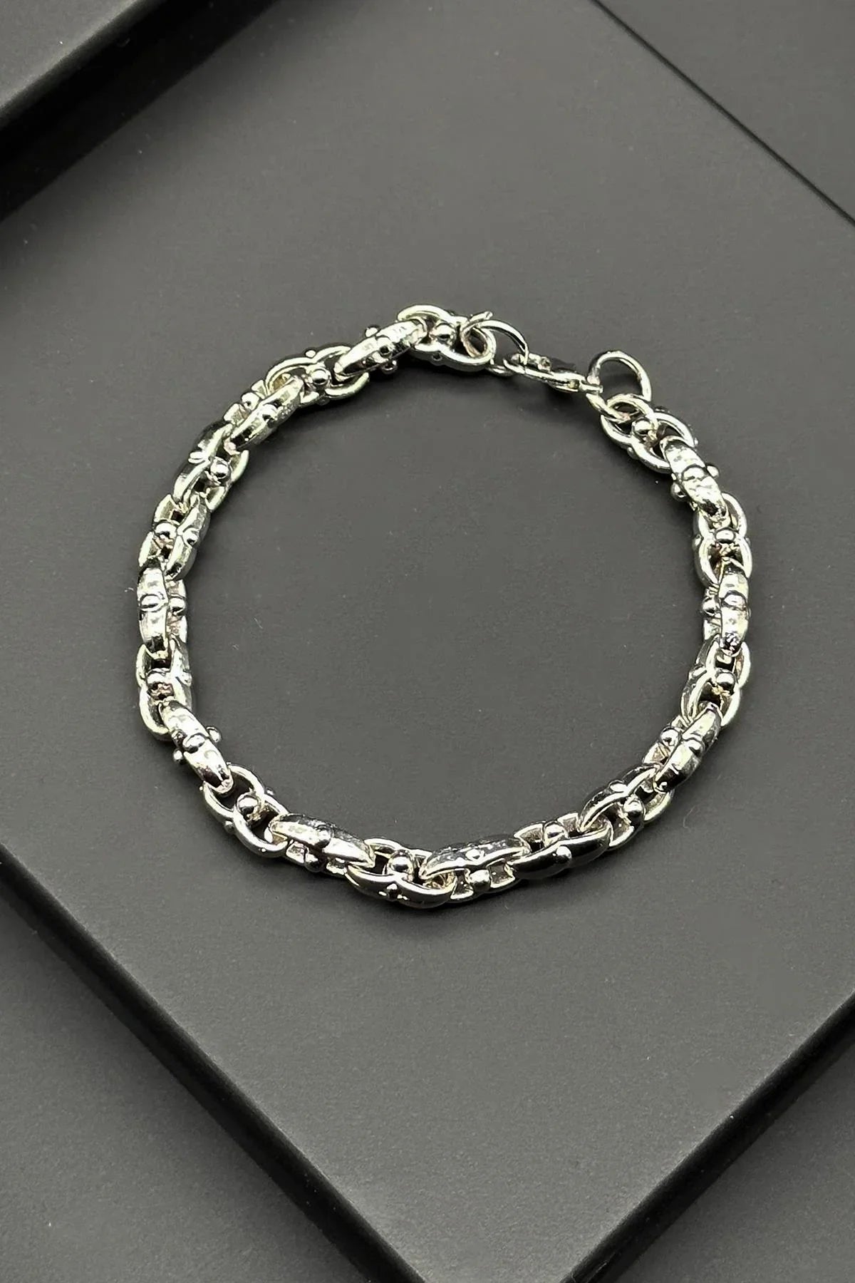FRNCH İtalyan Model Gümüş Renkli Erkek Bileklik FRJ11841-1941-A