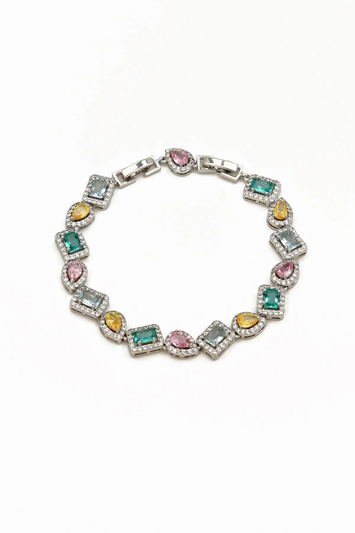 FRNCH Mix Zirkon Taşlı Gümüş Renk Kadın Bileklik FRJ12480-3480-CK
