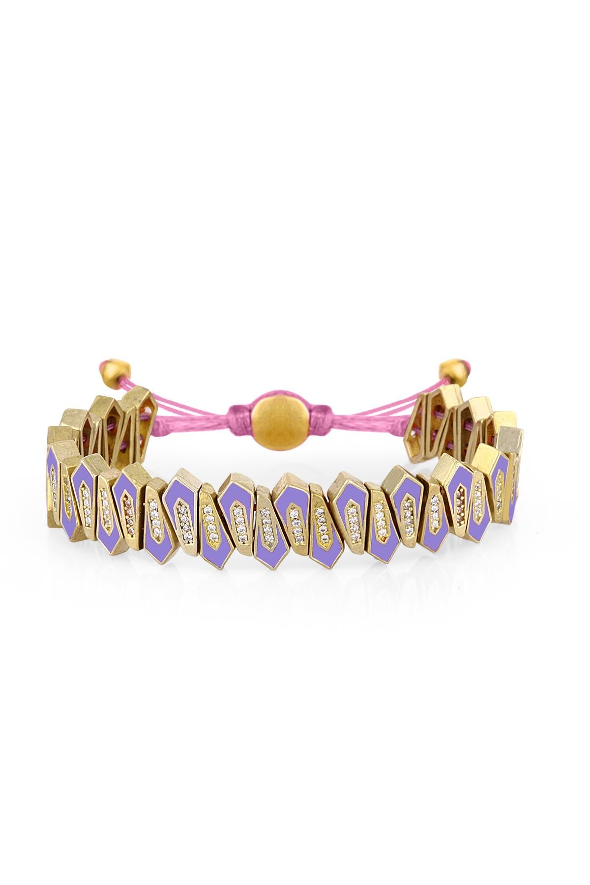 FRNCH Needle Purple Mine Bileklik