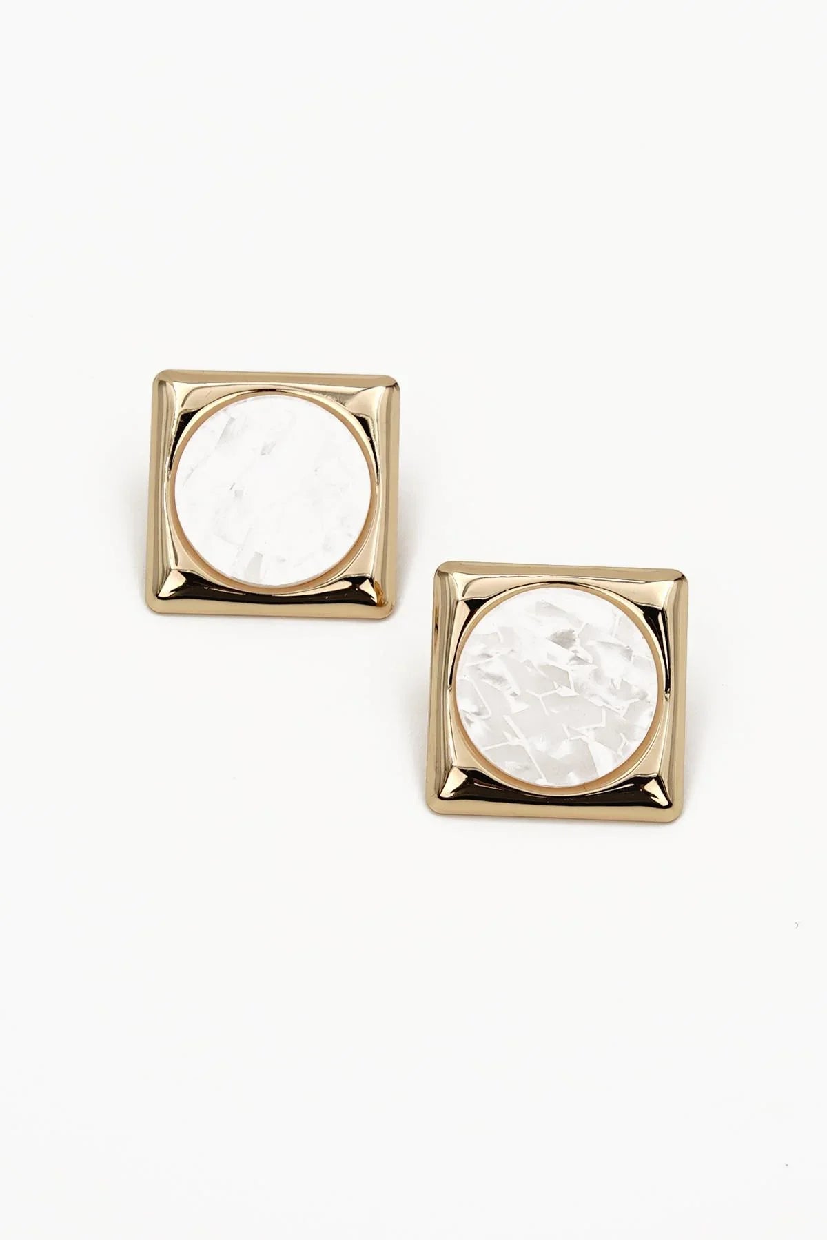 FRNCH Özel Tasarım Altın Renk Kadın Küpe FRJ50081-181-GA