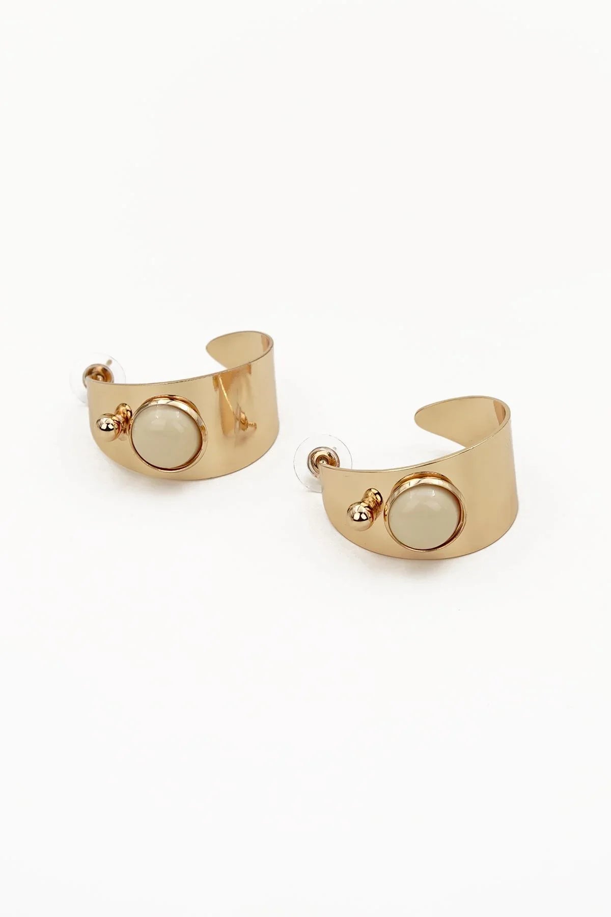 FRNCH Özel Tasarım Altın Renk Kadın Küpe FRJ50086-186-GA