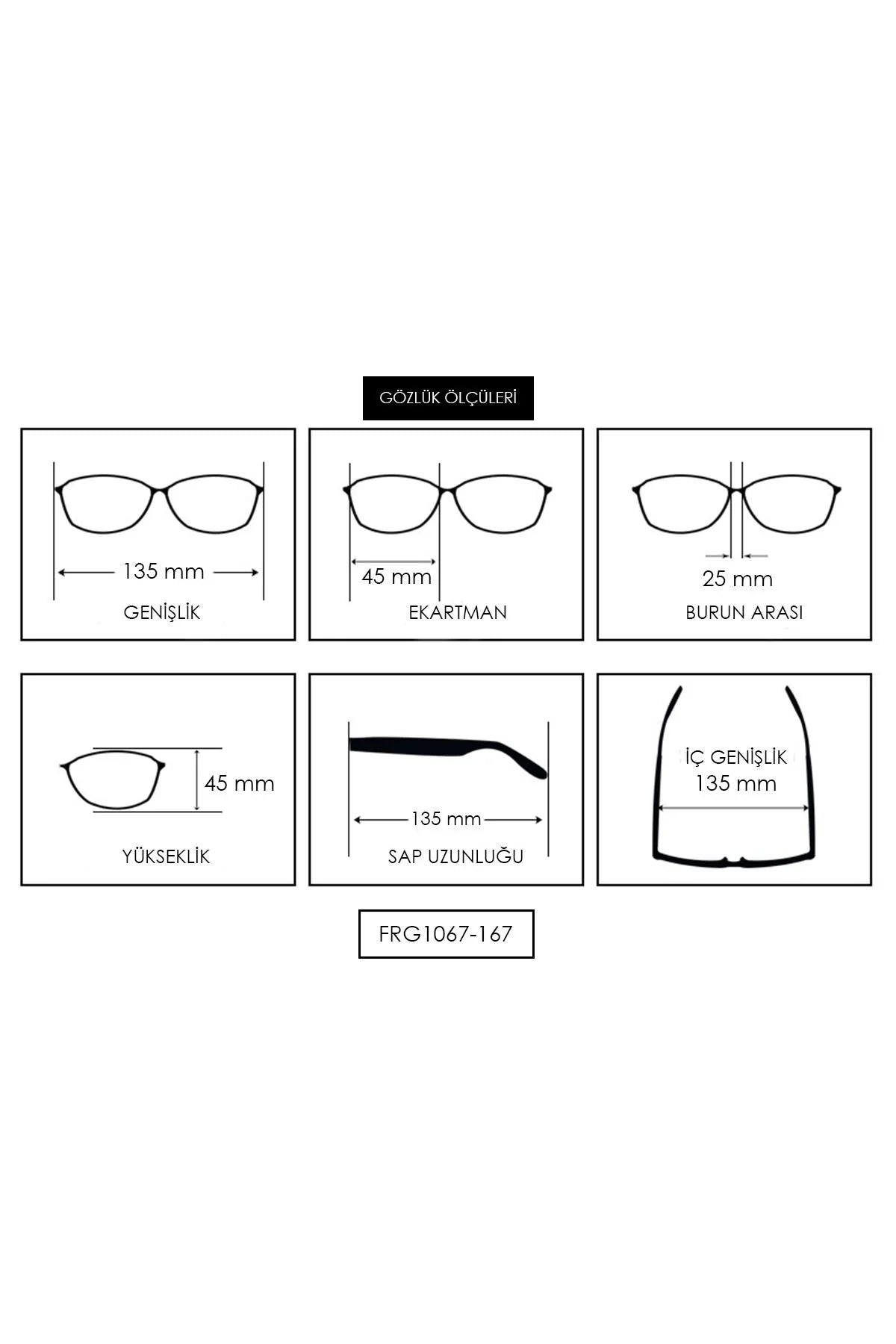 FRNCH Siyah Çerçeve Sarı Cam Geometrik Model Erkek Güneş Gözlüğü FRG1067-167-S