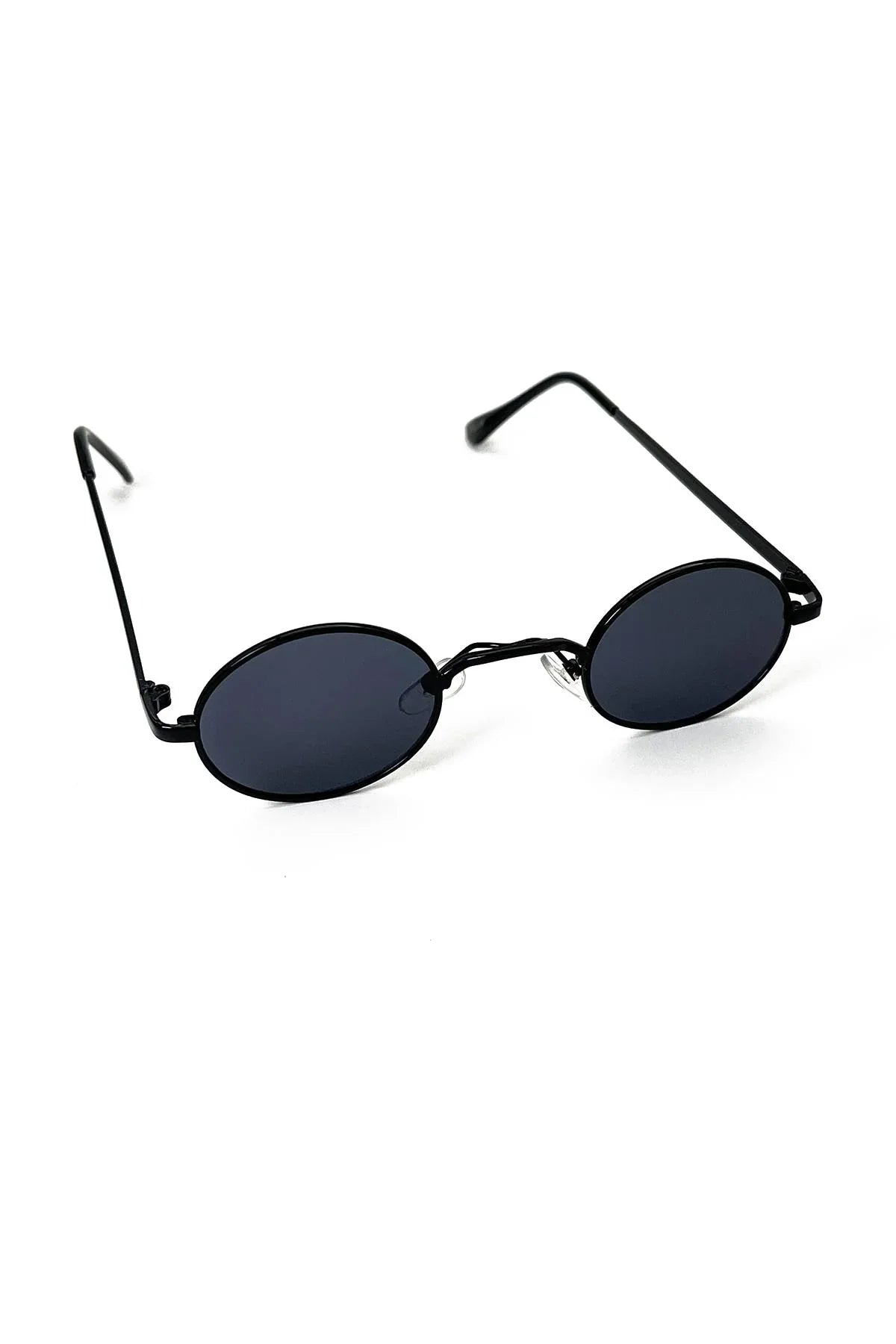 FRNCH Siyah Çerçeve Siyah Cam Oval Erkek Güneş Gözlüğü FRG1009-109-S