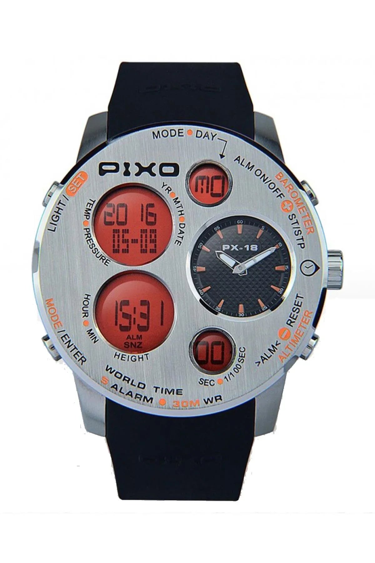 Pixo PX-18-2 Dijital Erkek Kol Saati