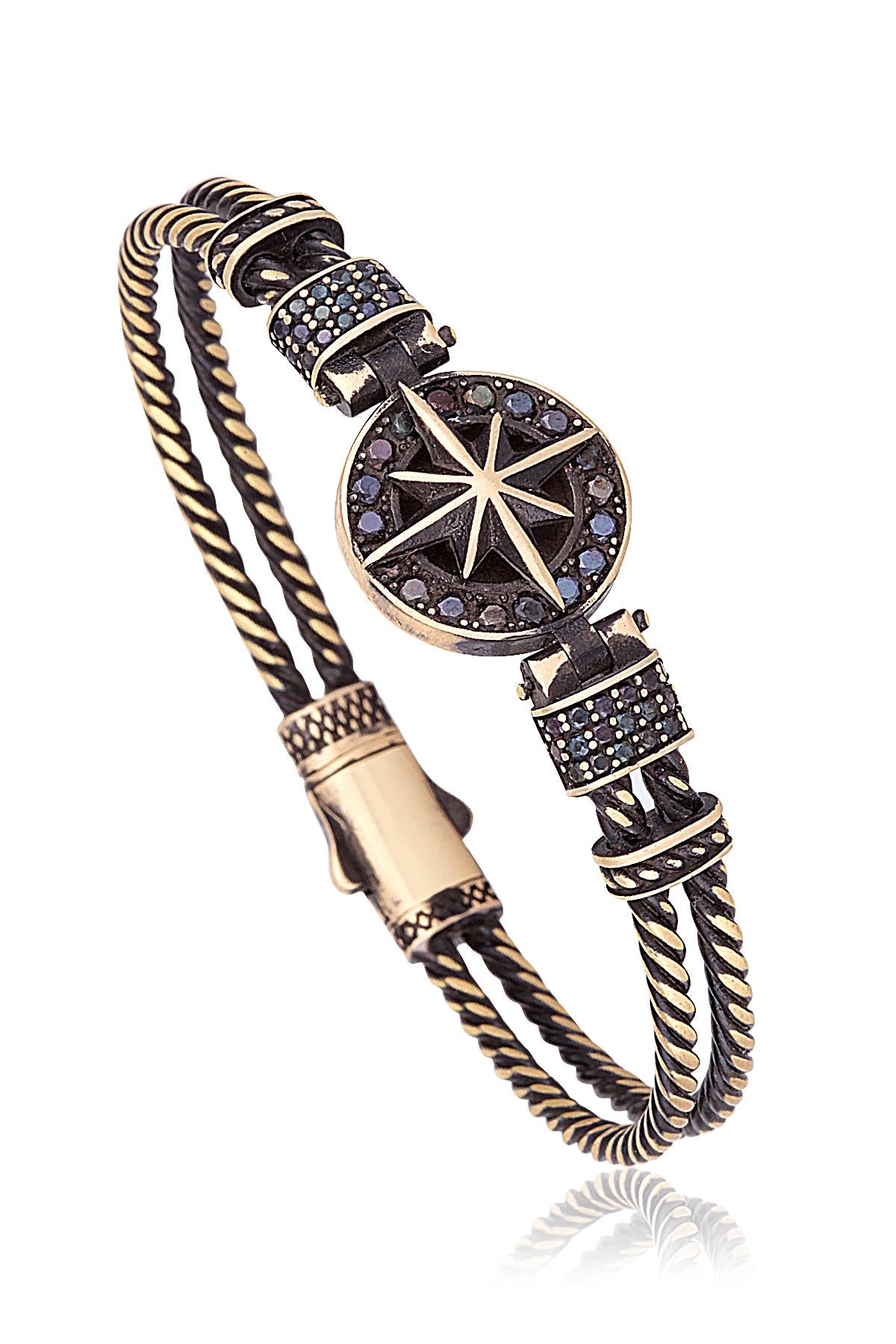 FRNCH TMJ11125-1225-B3 Pusula Zirkon Bileklik