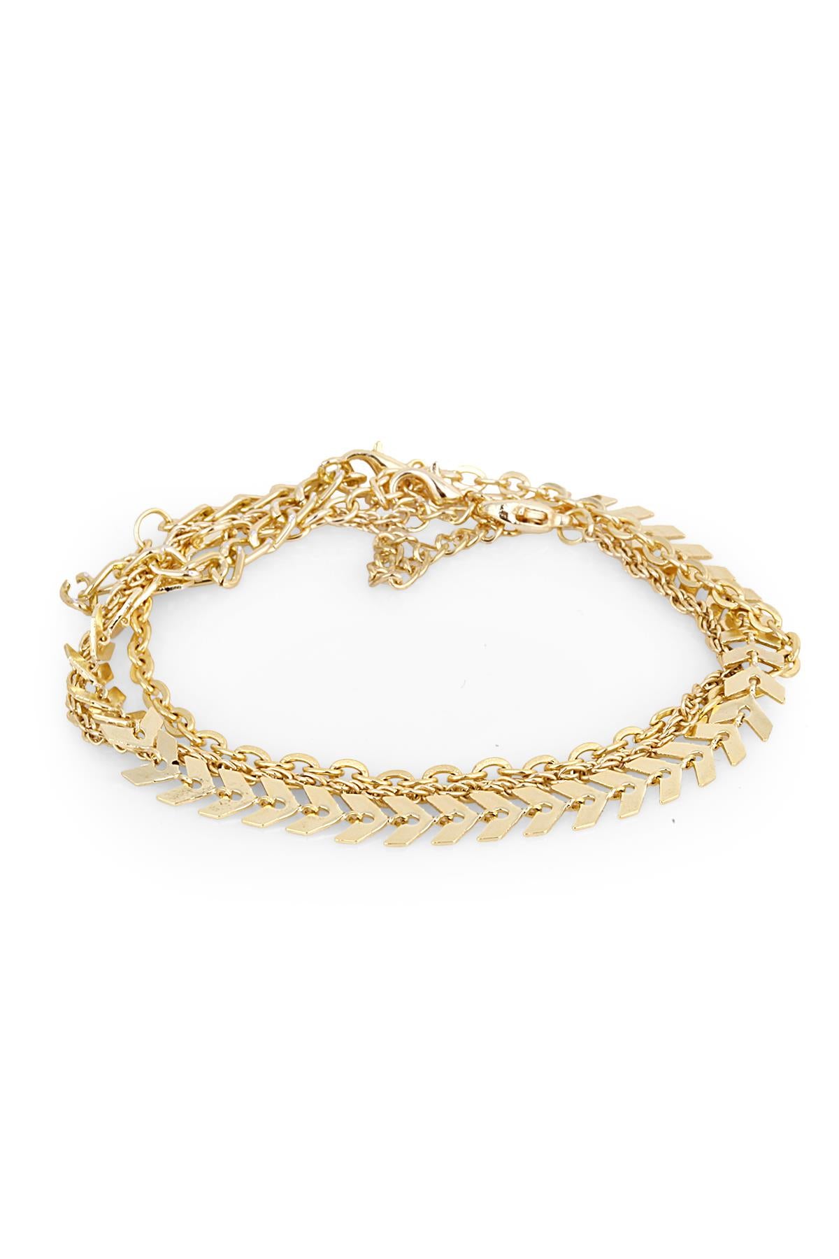 TOPSHOP Time Kadın Gold Çoklu Bileklik TSJ10028-128-G