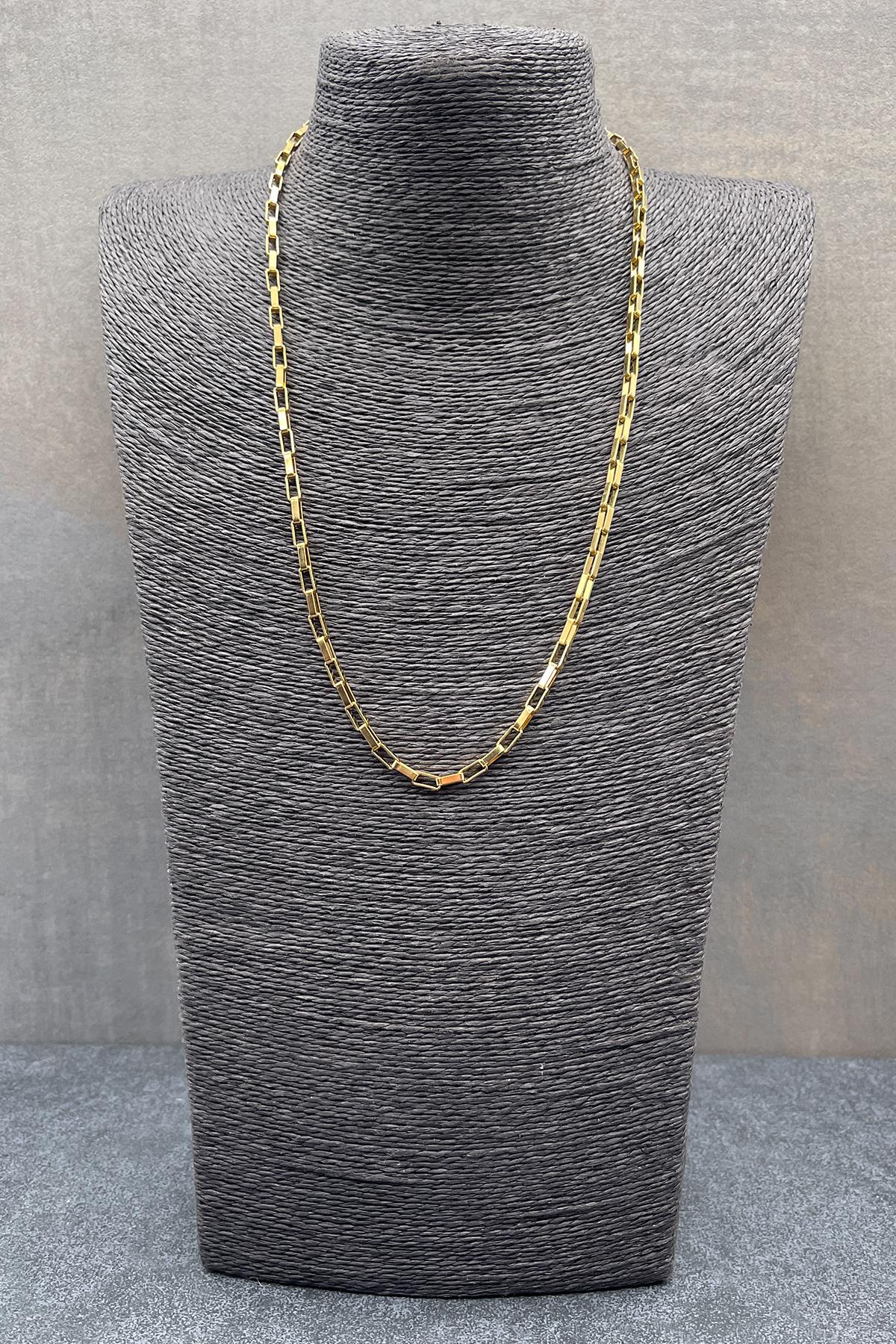 FRNCH 316L Çelik İtalyan Model Altın Renkli Erkek Kolye FRJ30562-662-G