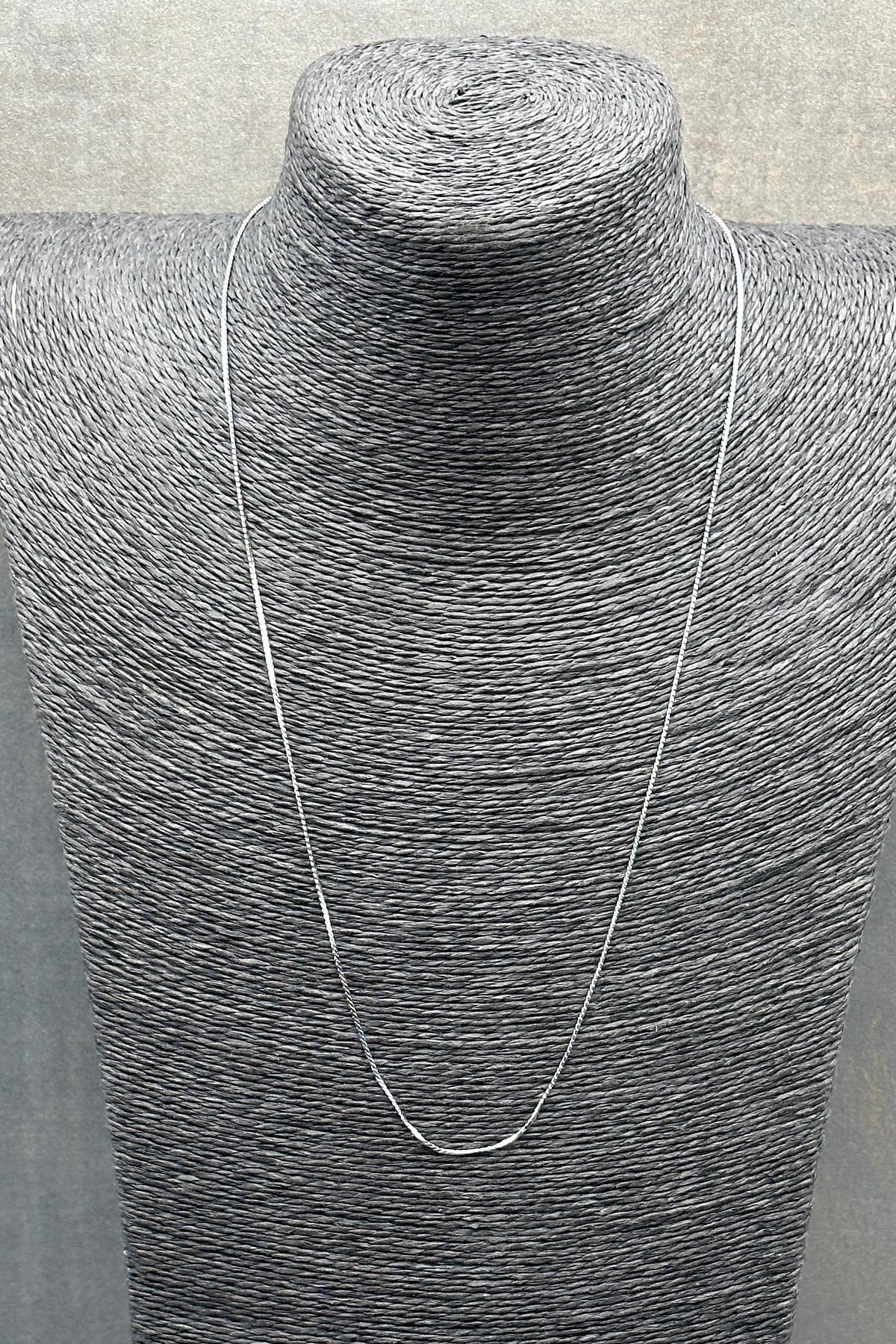 FRNCH 316L Çelik İtalyan Model Gümüş Renkli Erkek Kolye FRJ30600-700-A