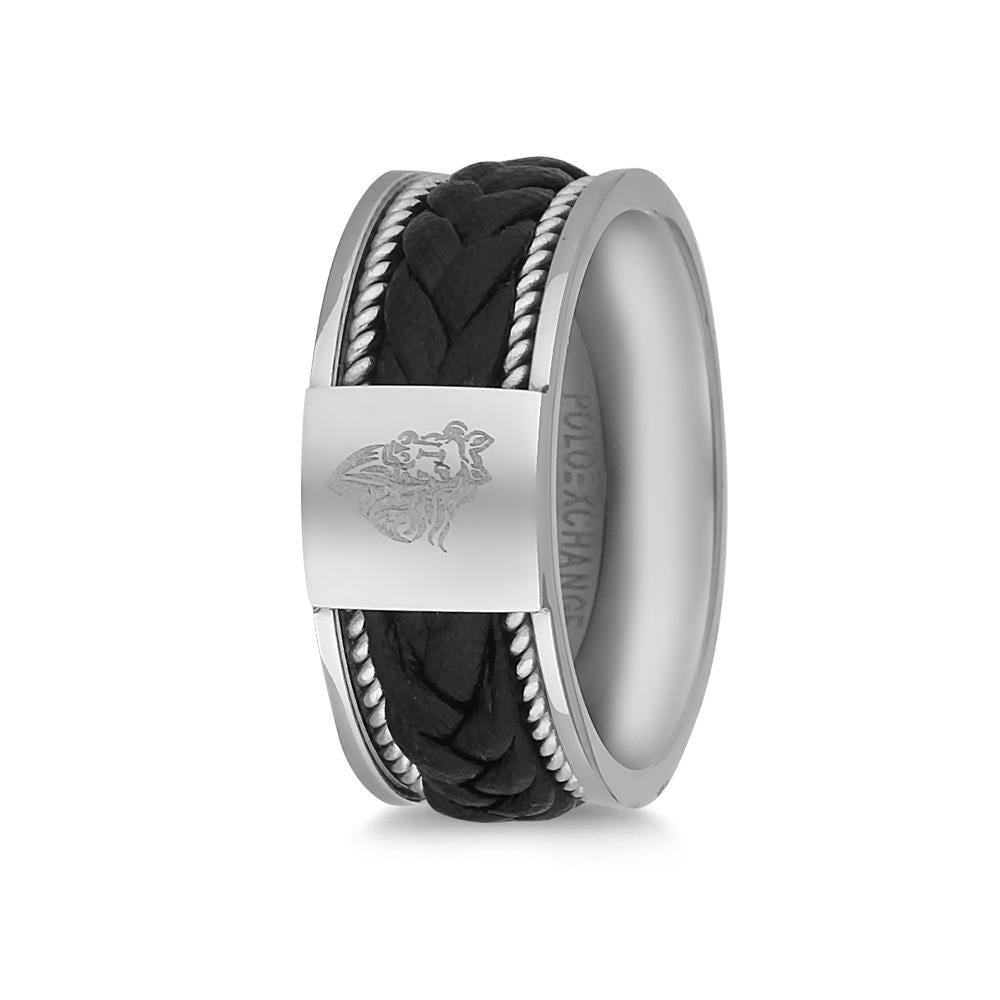 FRNCH 316L Çelik İtalyan Model Gümüş Renkli Erkek Yüzük FRJ60035-135-AB