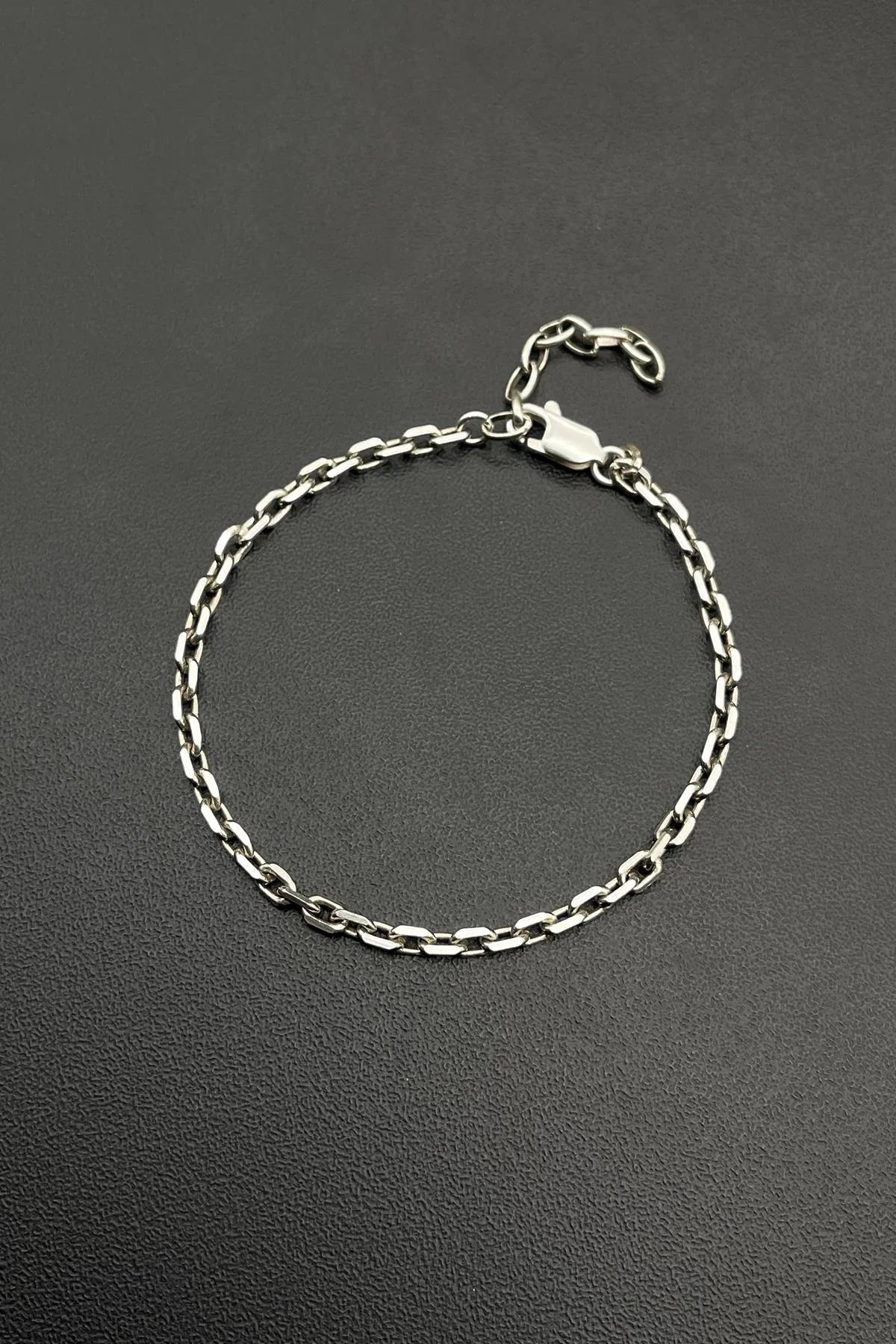 FRNCH 925 Ayar Gümüş İtalyan Model Gümüş Renkli Erkek Bileklik FRJ11799-1899-A