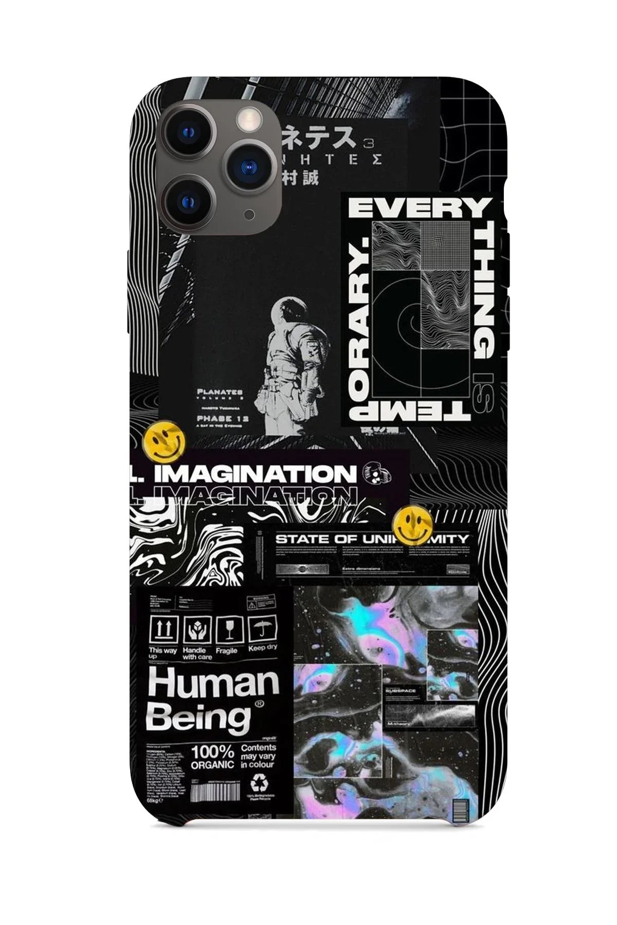 FRNCH CASE Apple İphone 11 Pro Uyumlu Astronot Figürlü İçi Kadife Lansman Slikon Telefon Kılıfı FRK10005-1005-11PRO
