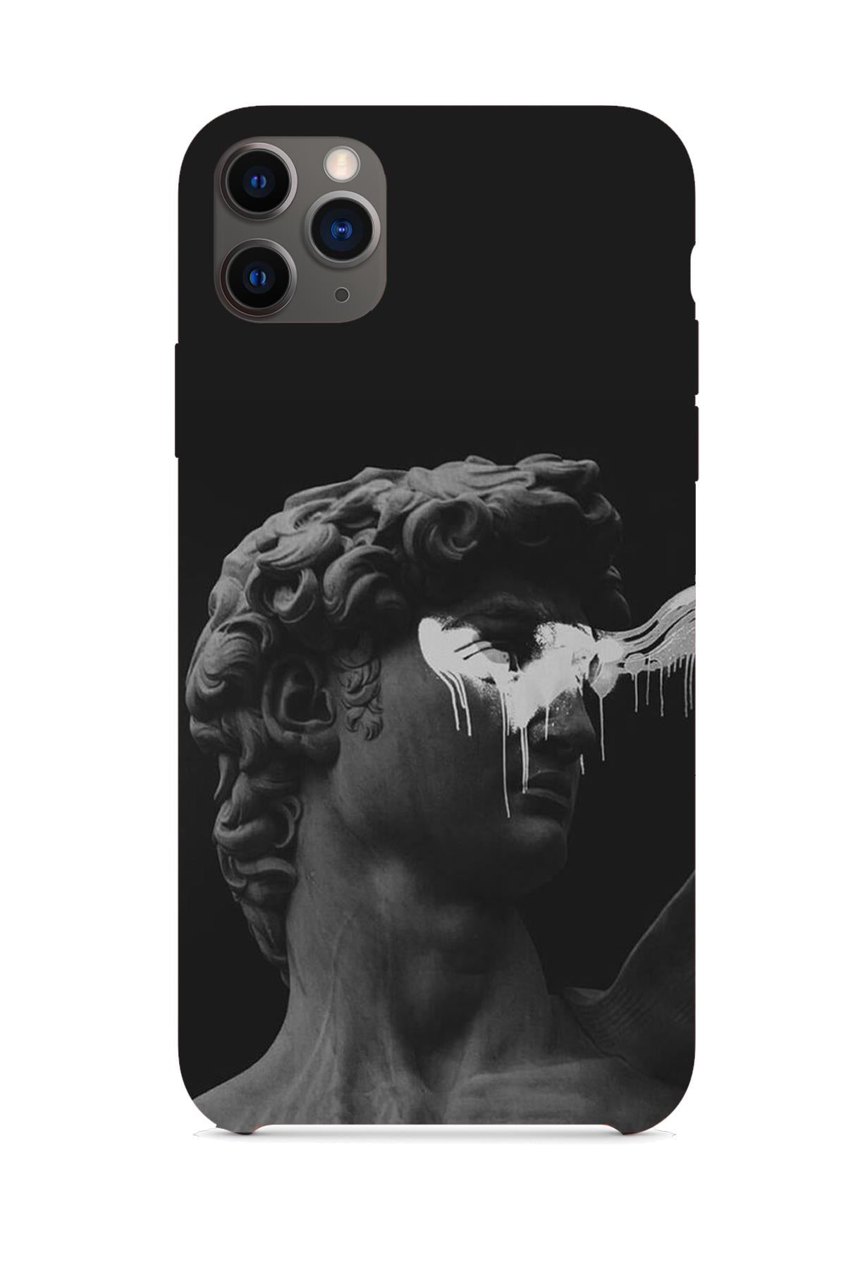 FRNCH CASE Apple İphone 11 Pro Uyumlu Heykel Figürlü İçi Kadife Lansman Slikon Telefon Kılıfı FRK10006-1006-11PRO