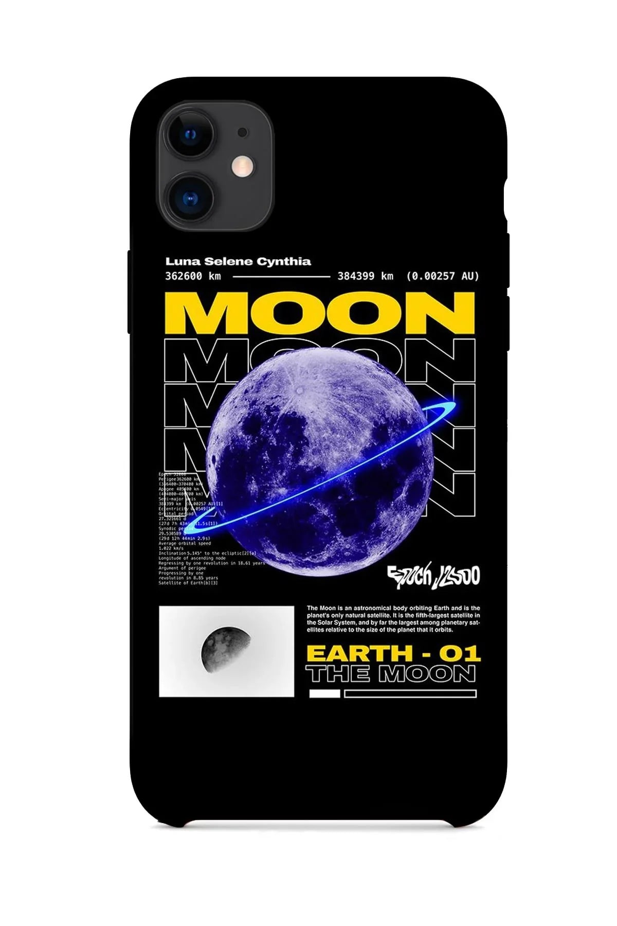 FRNCH CASE Apple İphone 11 Uyumlu Ay Figürlü İçi Kadife Lansman Slikon Telefon Kılıfı FRK10017-1017-11