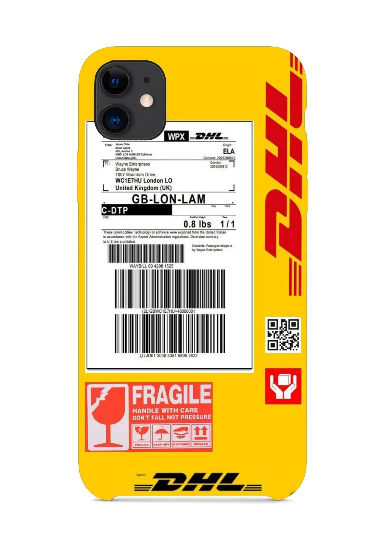 FRNCH CASE Apple İphone 11 Uyumlu DHL Figürlü İçi Kadife Lansman Slikon Telefon Kılıfı FRK10004-1004-11