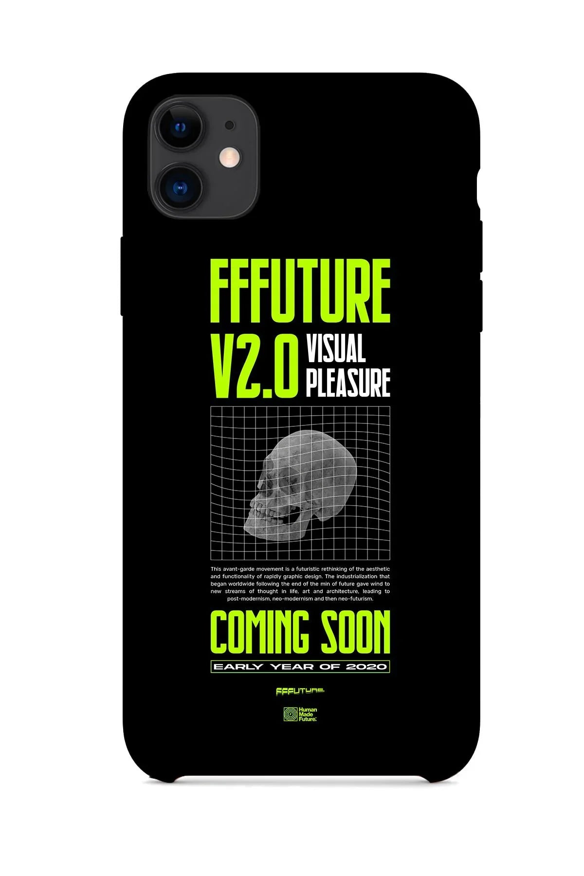 FRNCH CASE Apple İphone 12 Uyumlu Kuru Kafa Figürlü İçi Kadife Lansman Slikon Telefon Kılıfı FRK10016-1016-12