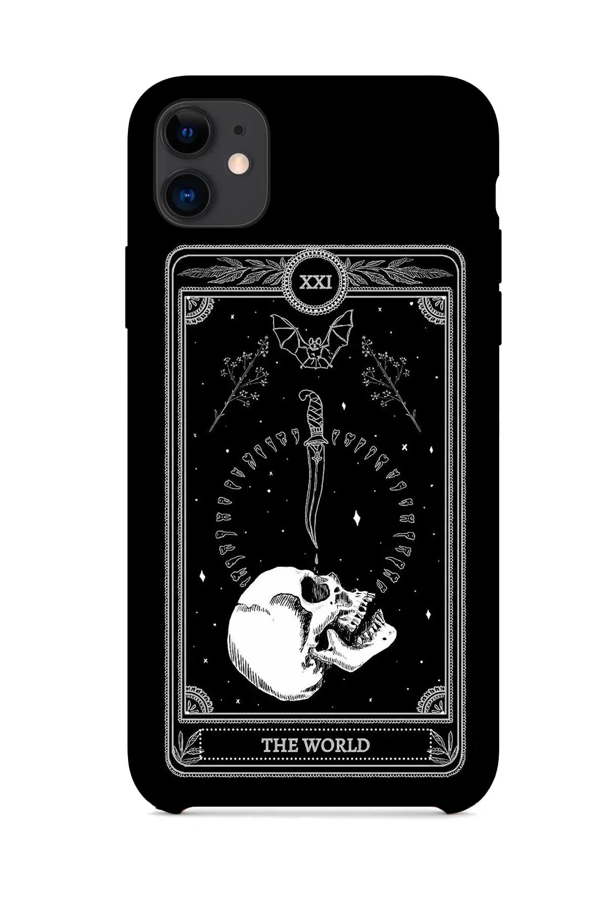 FRNCH CASE Apple İphone 12 Uyumlu Kuru Kafa Figürlü İçi Kadife Lansman Slikon Telefon Kılıfı FRK10020-1020-12
