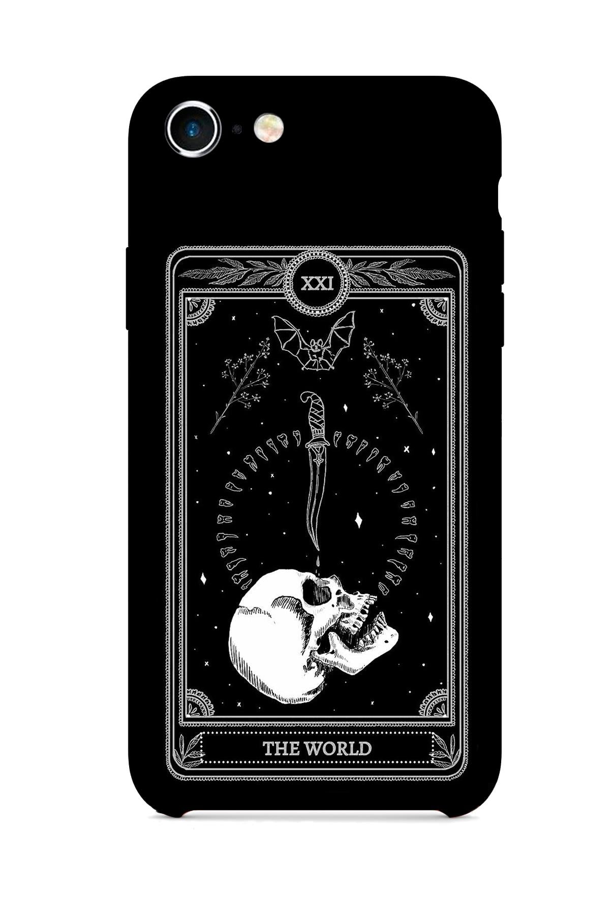 FRNCH CASE Apple İphone 6 Uyumlu Kuru Kafa Figürlü İçi Kadife Lansman Slikon Telefon Kılıfı FRK10020-1020-6