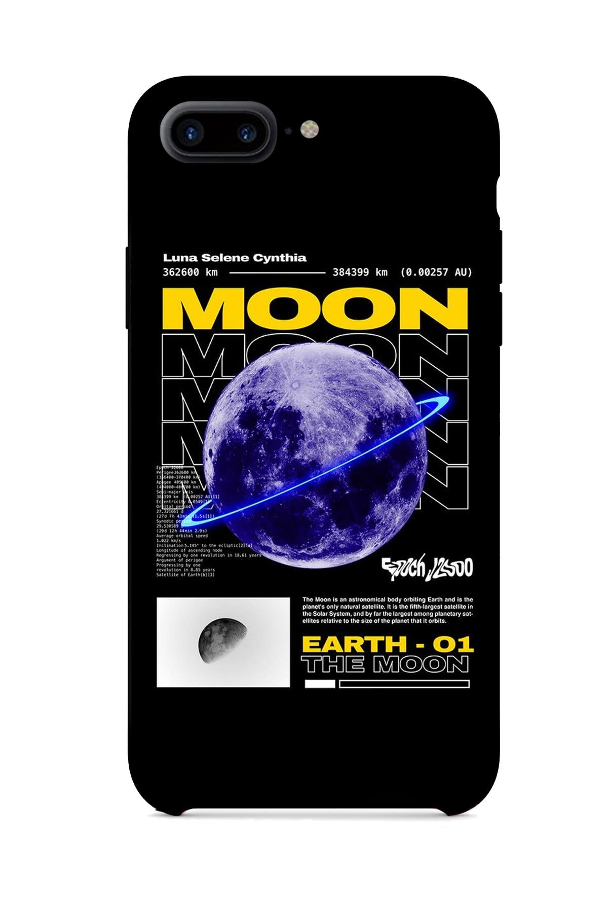 FRNCH CASE Apple İphone 7 Plus Uyumlu Ay Figürlü İçi Kadife Lansman Slikon Telefon Kılıfı FRK10017-1017-7PLUS