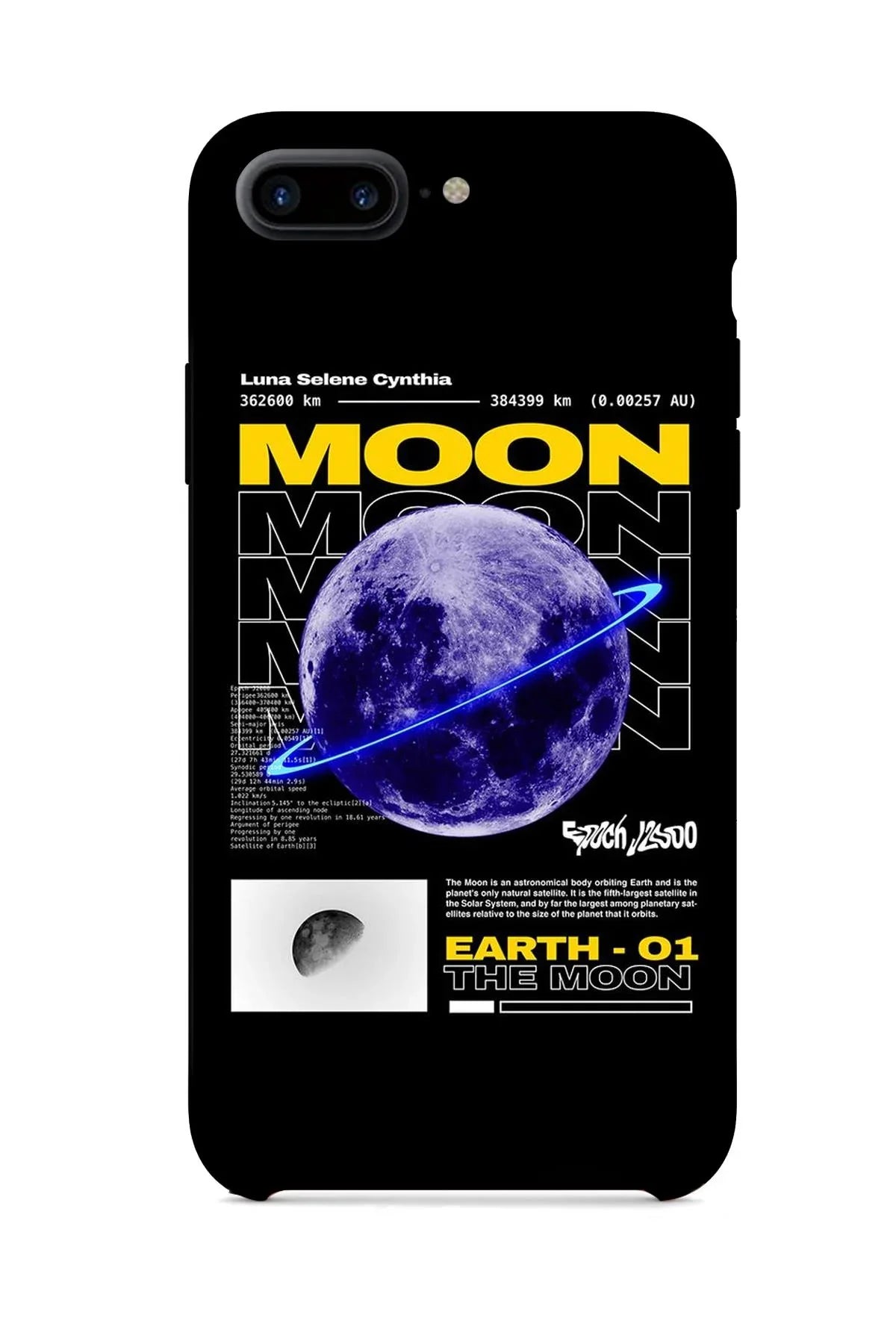 FRNCH CASE Apple İphone 8 Plus Uyumlu Ay Figürlü İçi Kadife Lansman Slikon Telefon Kılıfı FRK10017-1017-8PLUS