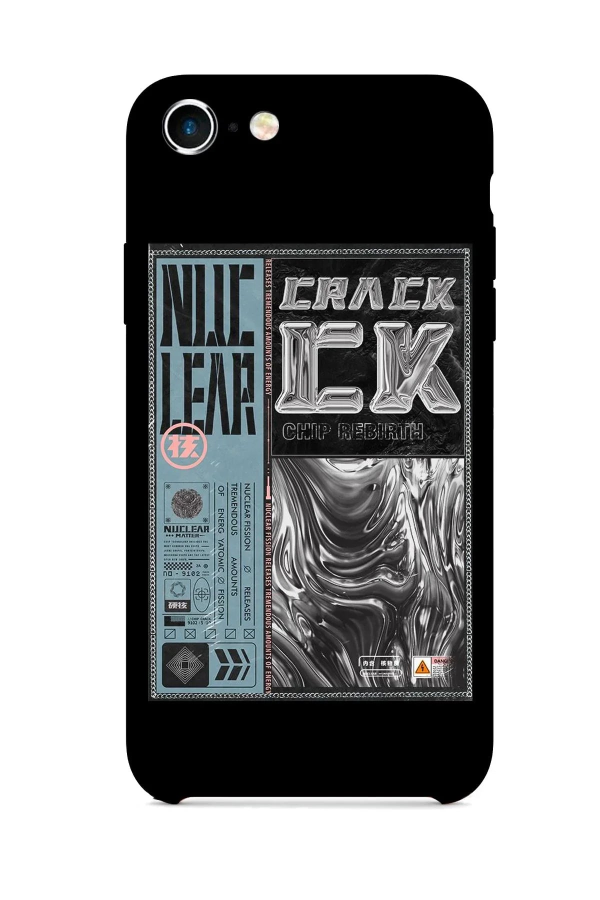 FRNCH CASE Apple İphone 8 Uyumlu Chrome Tasarım Figürlü İçi Kadife Lansman Slikon Telefon Kılıfı FRK10019-1019-8
