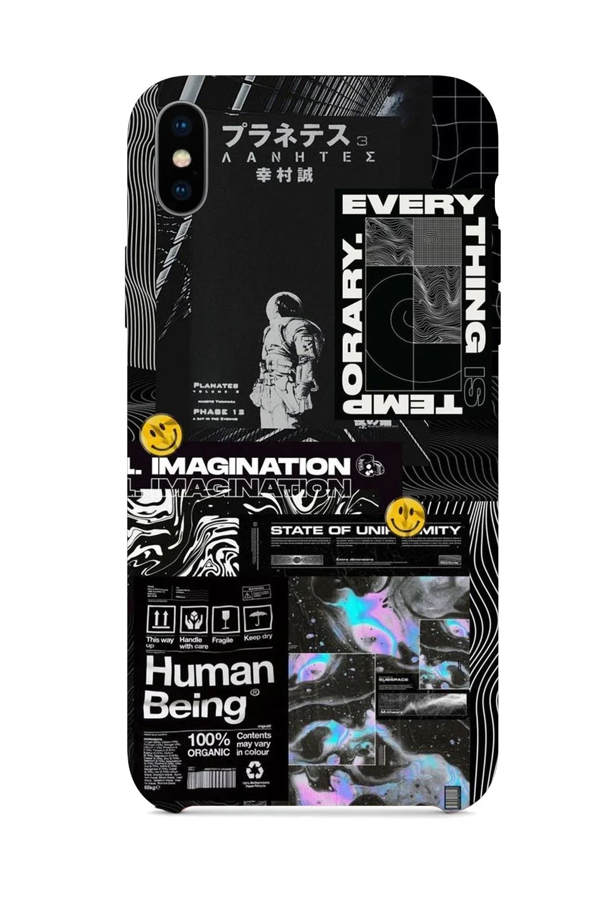 FRNCH CASE Apple İphone XS Max Uyumlu Astronot Figürlü İçi Kadife Lansman Slikon Telefon Kılıfı FRK10005-1005-XSMAX