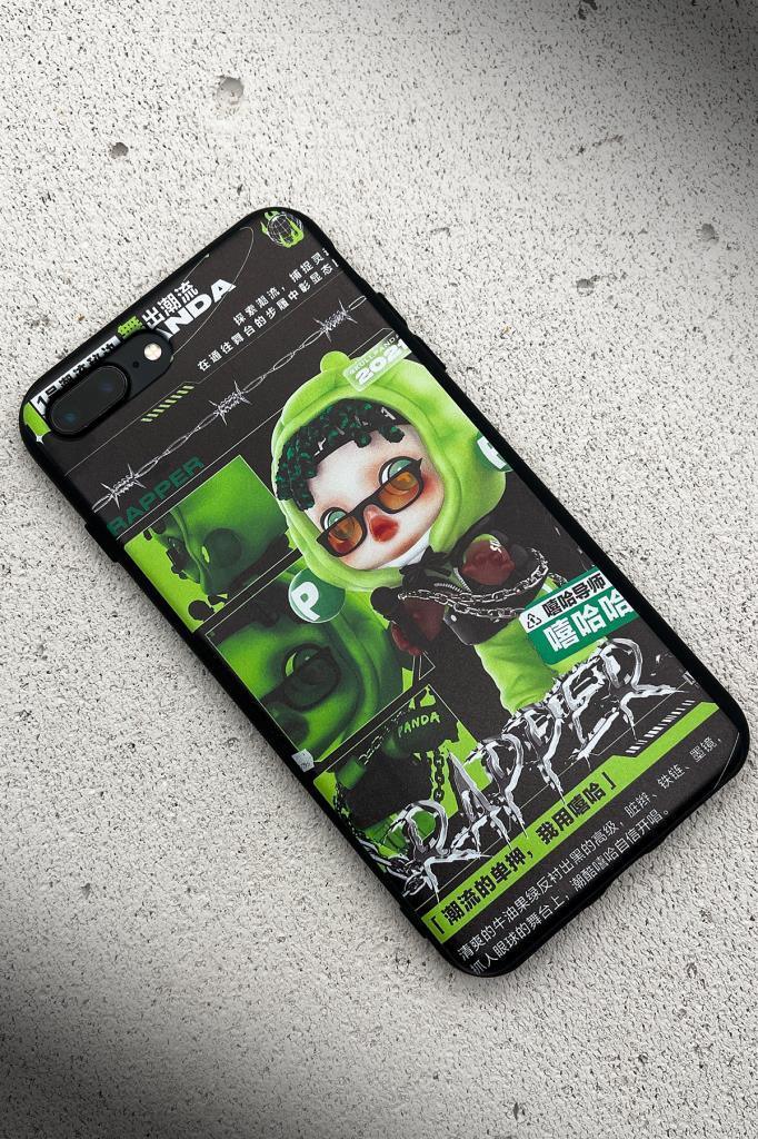 FRNCH CASE Apple İphone XS Uyumlu Anime Rapper Kız Figürlü İçi Kadife Lansman Slikon Telefon Kılıfı FRK10013-1013-XS