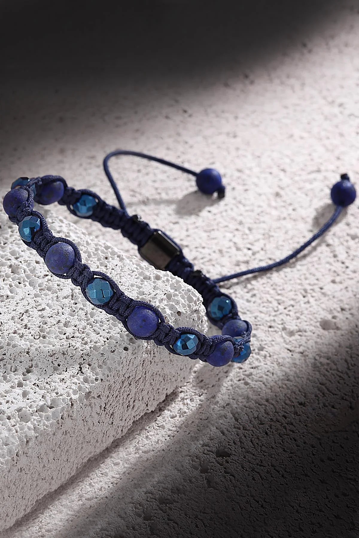 FRNCH Doğal Taşlı Handmade Erkek Makrome Bileklik FRJ11097-1197-T