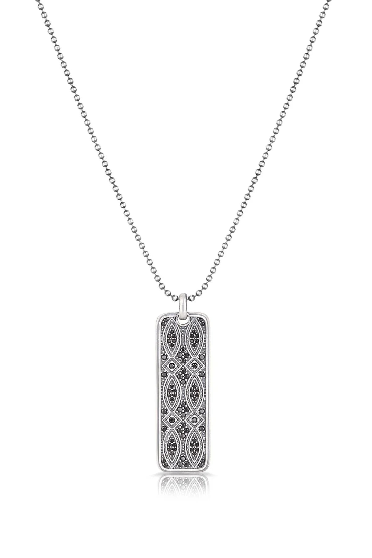 FRNCH Erkek Desenli Zirkon Taşlı Handmade Kolye FRJ30414-514-B