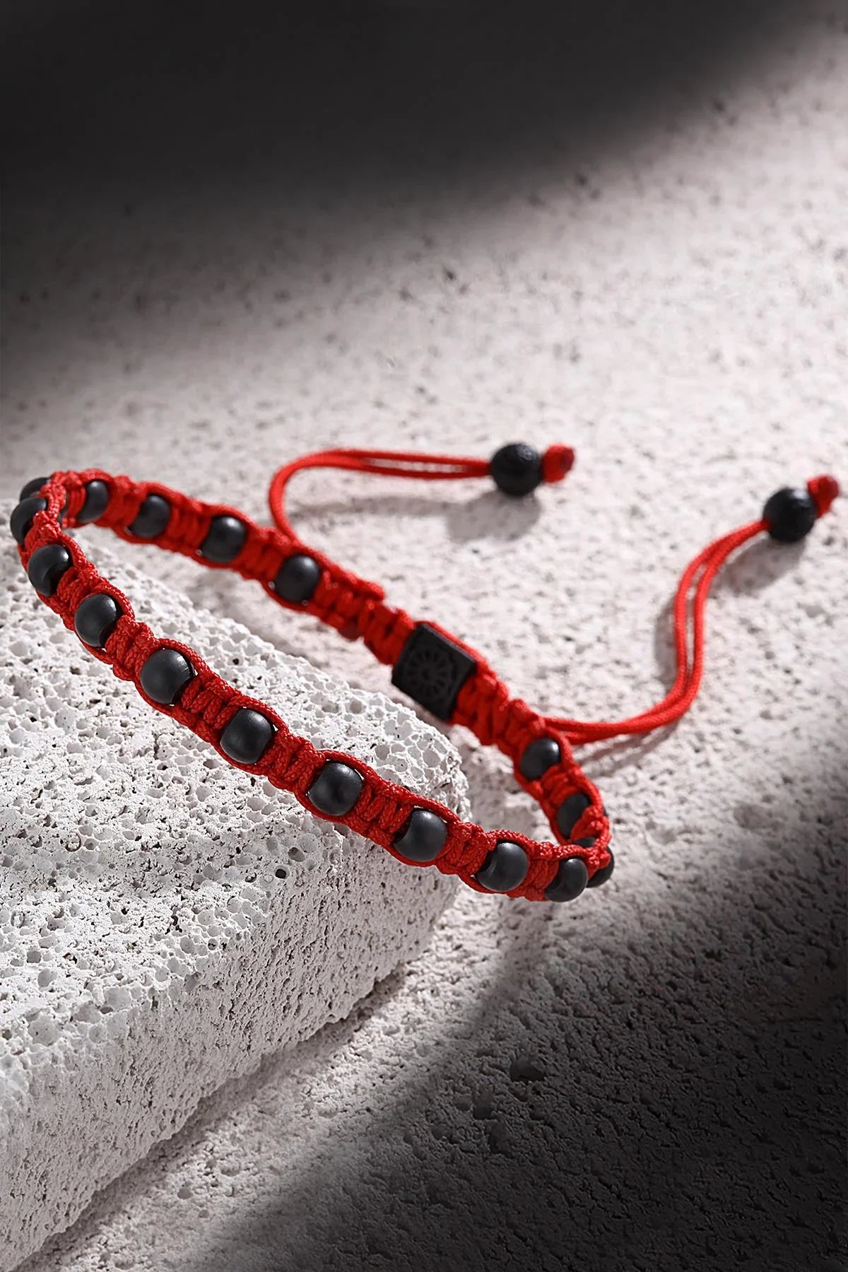 FRNCH Erkek Handmade Makrome Kırmızı Renk Bileklik FRJ11110-1210-K
