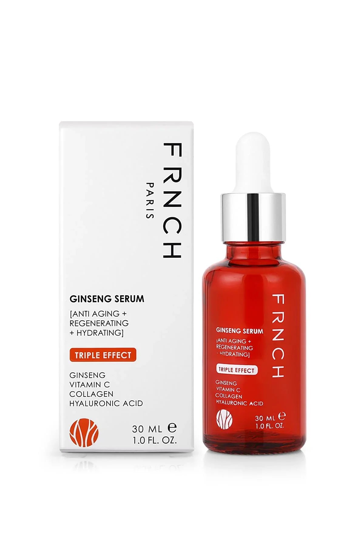 FRNCH Ginseng Serum 3'lü Etki Yaşlanma Karşıtı-Yenileyici-Nemledirici 30Ml
