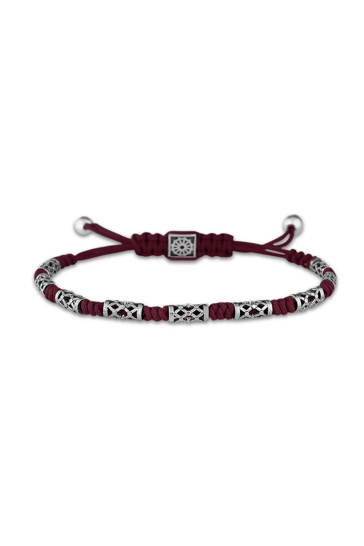 FRNCH Makrome Bordo Renk Handmade Bileklik FRJ11062-1162-B