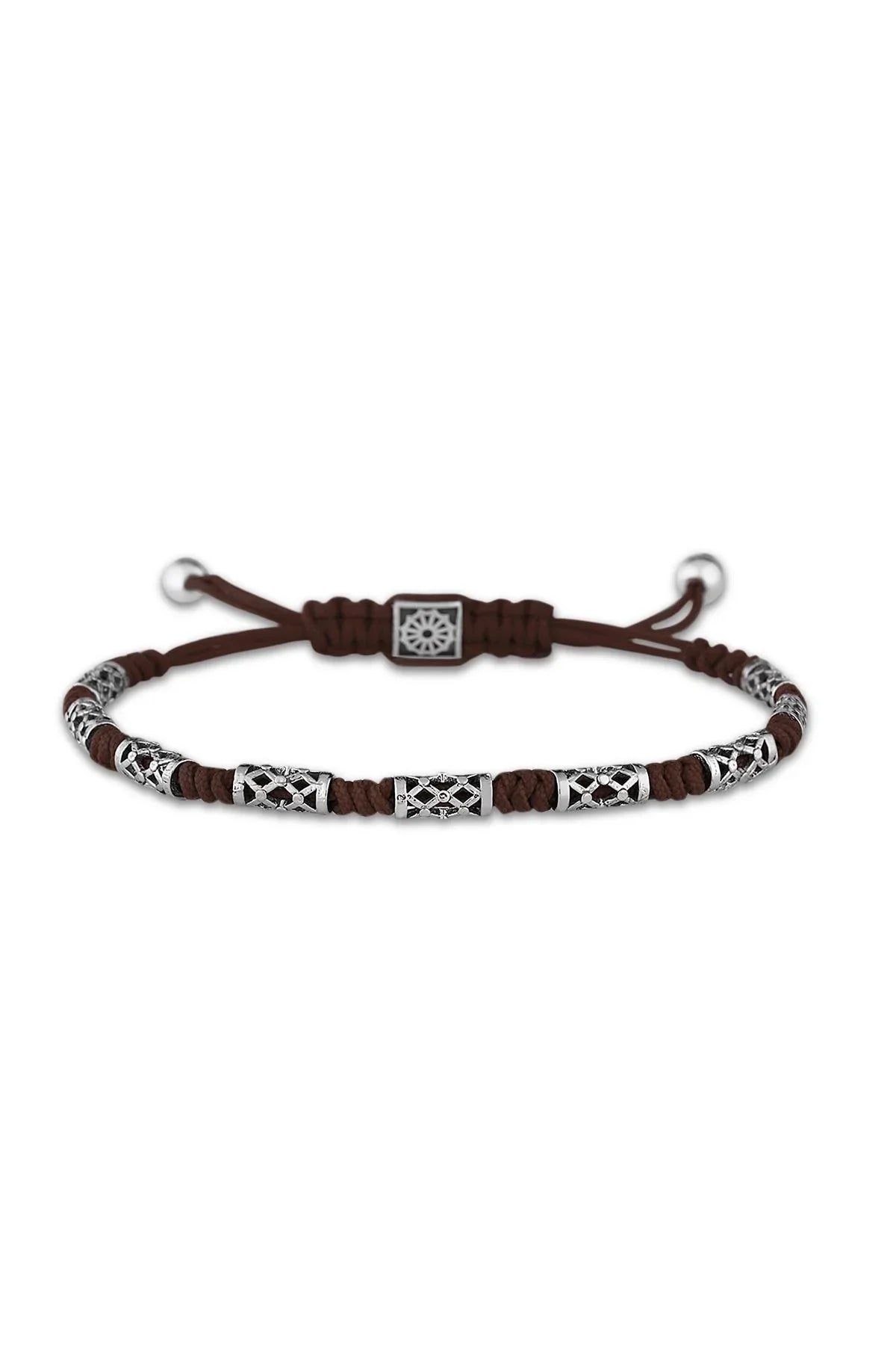 FRNCH Makrome Kahverengi Renk Handmade Bileklik FRJ11062-1162-K