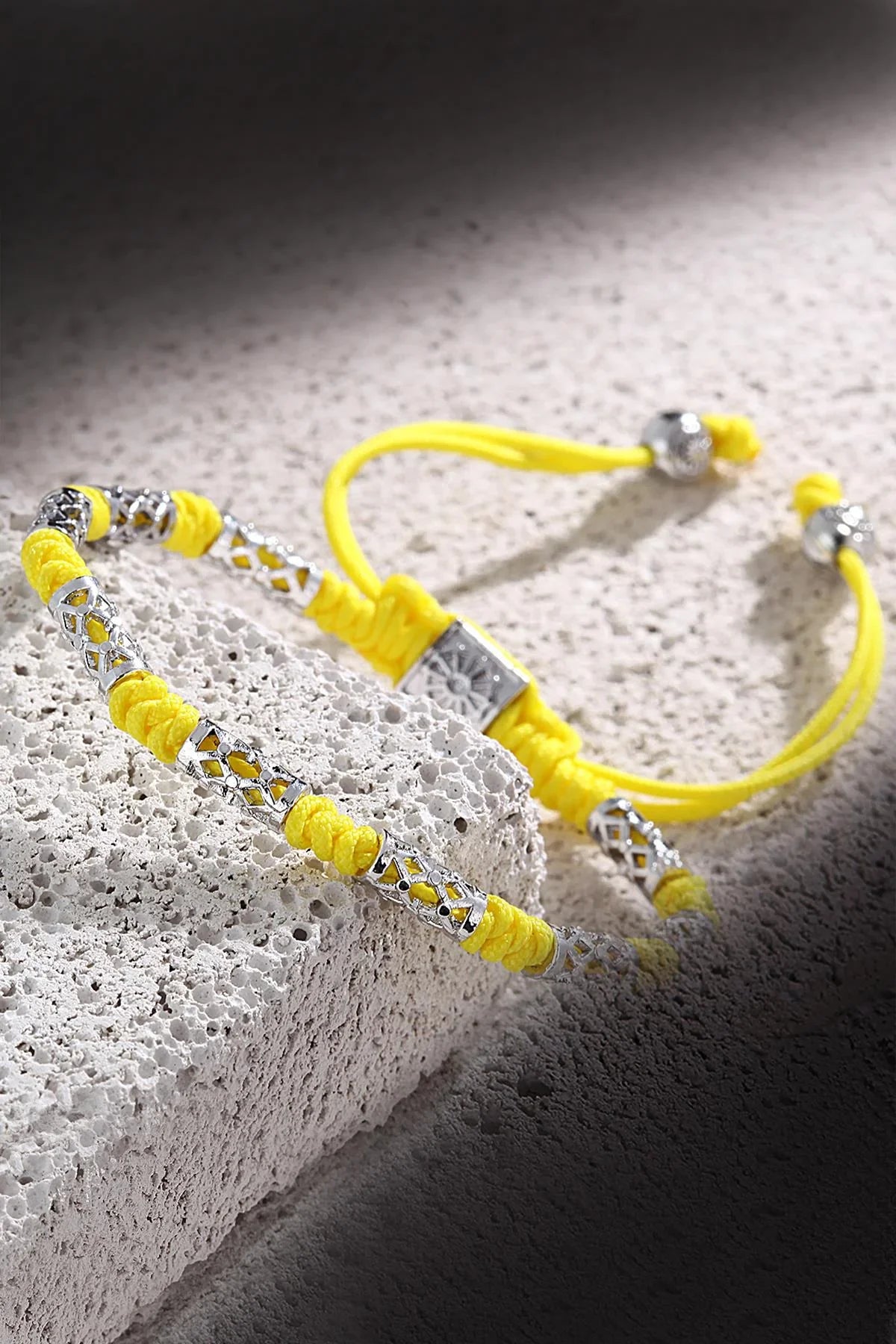 FRNCH Makrome Sarı Renk Handmade Bileklik FRJ11062-1162-Z