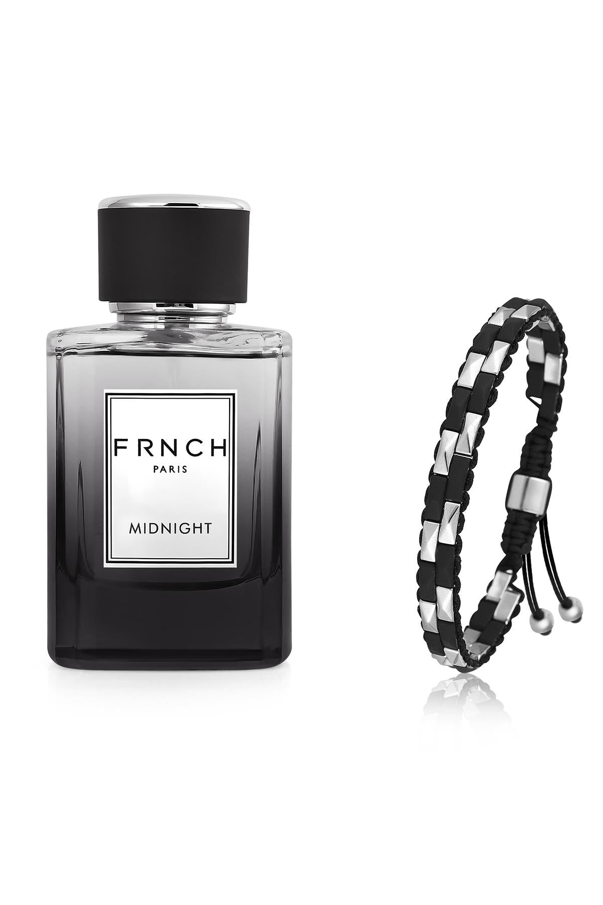 FRNCH Midnight Erkek Parfüm 100 ML Erkek Bileklik Hediyeli FRP10005-105-E