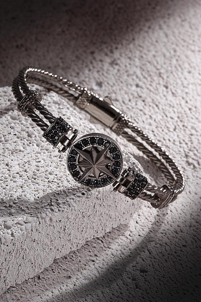 FRNCH Pusula Figürlü Erkek Bileklik/100 ML Erkek Parfüm