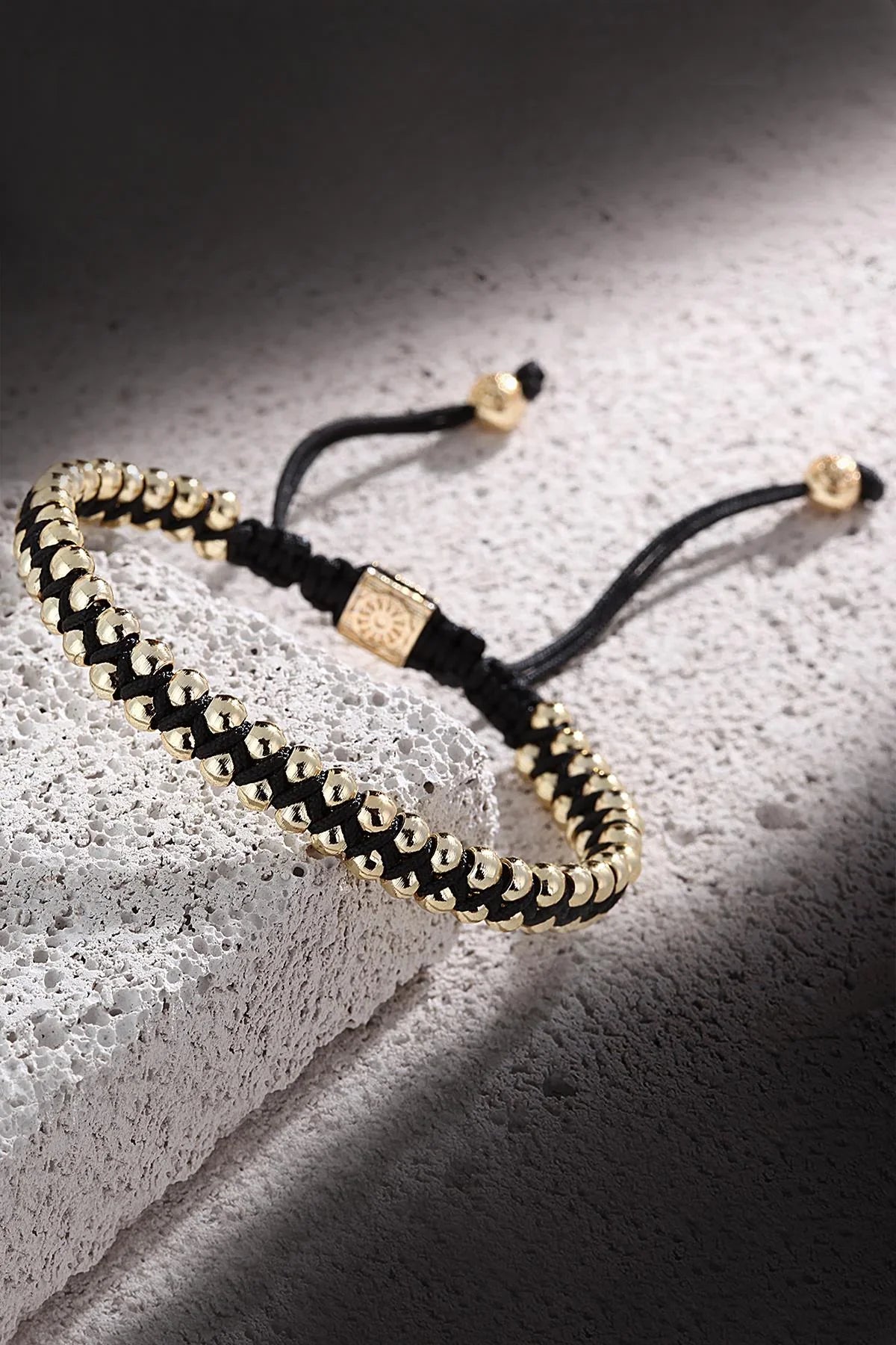 FRNCH Sıralı Doğal Taşlı Handmade Erkek Bileklik FRJ11166-1266-G