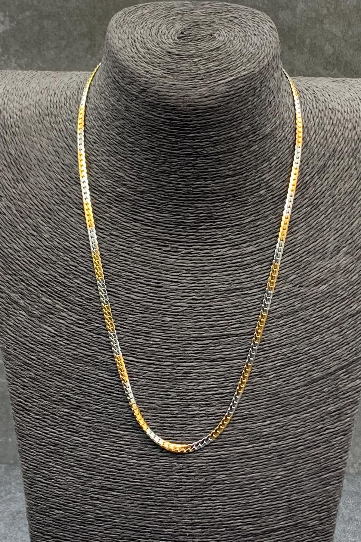 FRNCH Snake Model Gold-Gümüş Renkli Paslanmaz 316L Çelik Erkek Kolye FRJ30455-555-AG