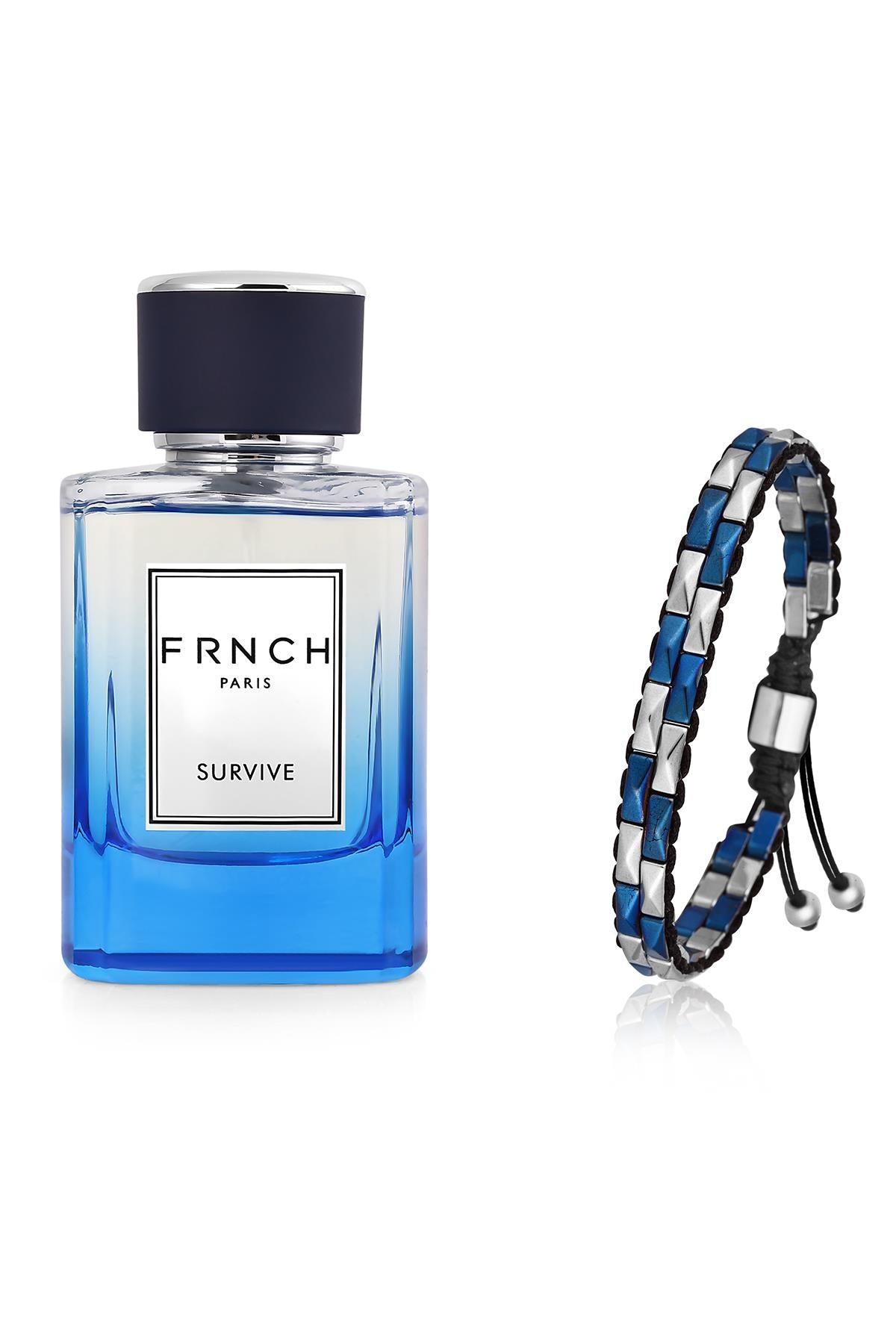FRNCH Survive Erkek Parfüm 100 ML Erkek Bileklik Hediyeli FRP10004-104-E