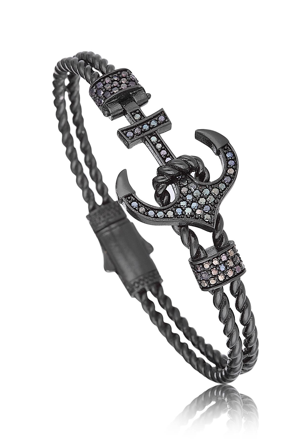 FRNCH TMJ11111-1211-B Erkek Zirkon Bileklik