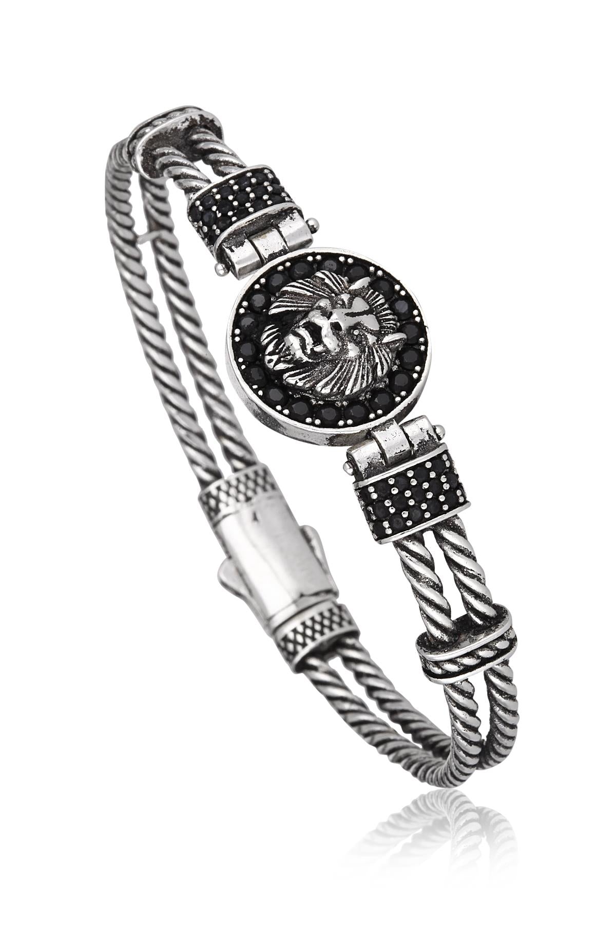 FRNCH TMJ11140-1240-A2 Aslan Figürlü Zirkon Bileklik