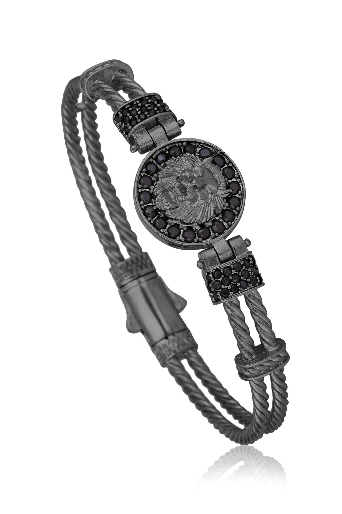 FRNCH TMJ11140-1240-B Aslan Figürlü Zirkon Bileklik