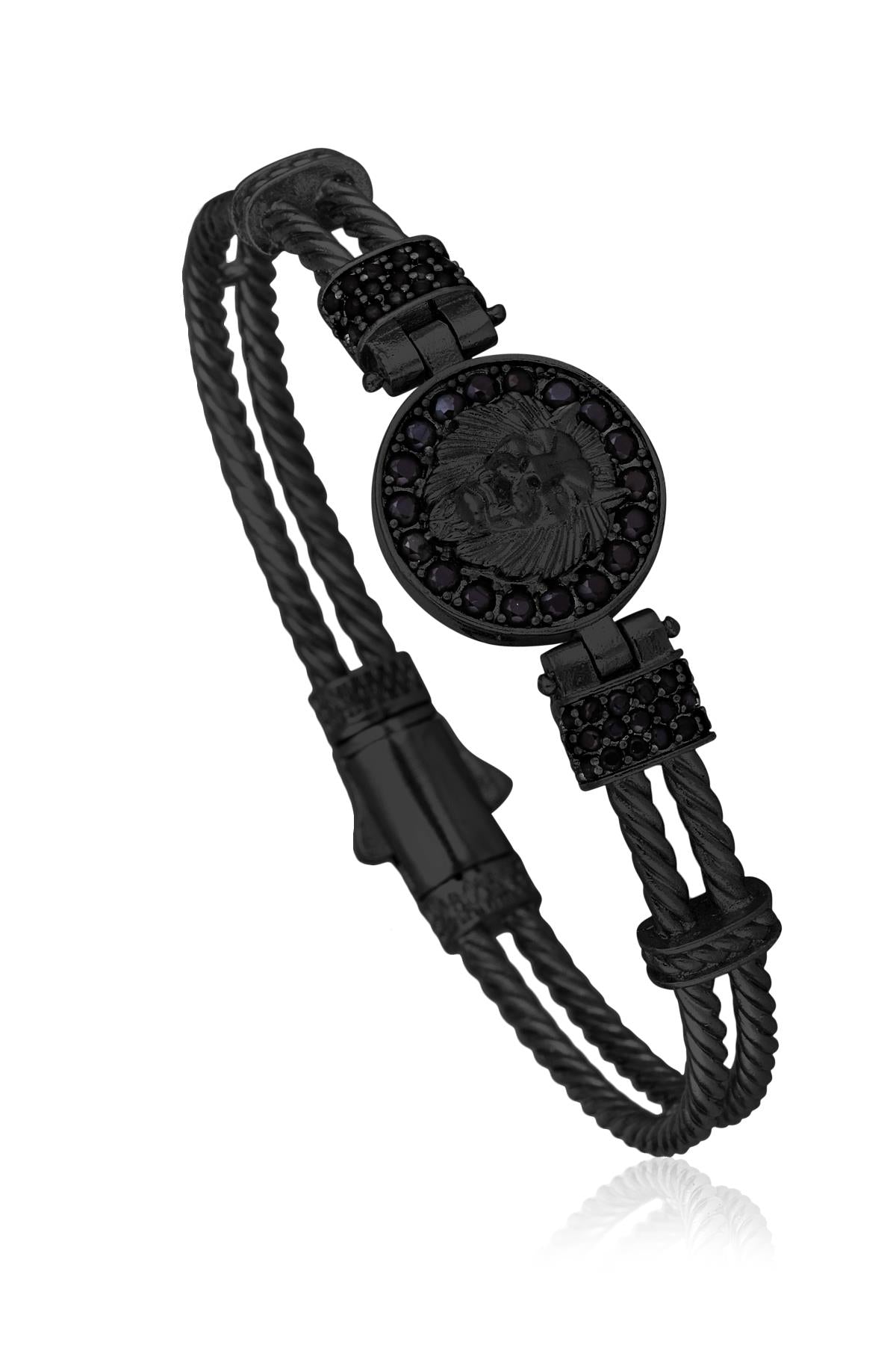 FRNCH TMJ11140-1240-B2 Aslan Figürlü Zirkon Bileklik