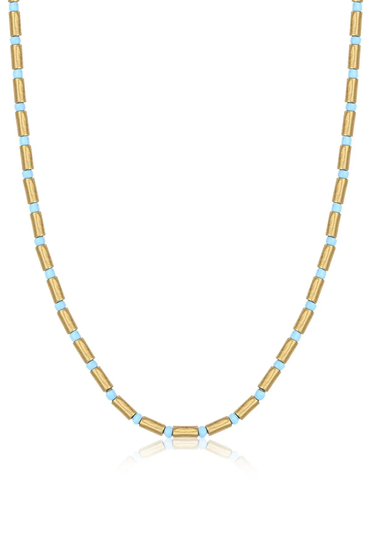 Gold Blue Kolye KLYO0014