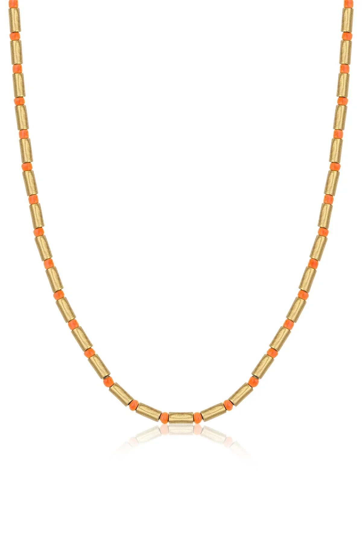 Gold Orange Kolye KLYO0015