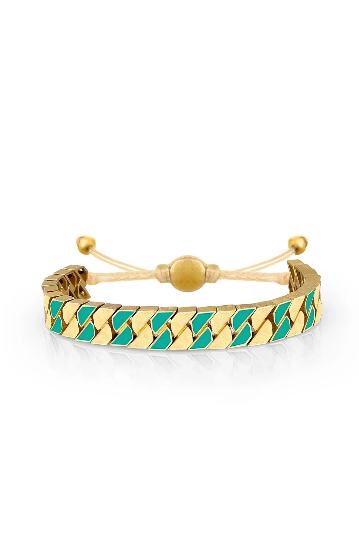 Melon Gold Green Chain Bileklik BLCHN02