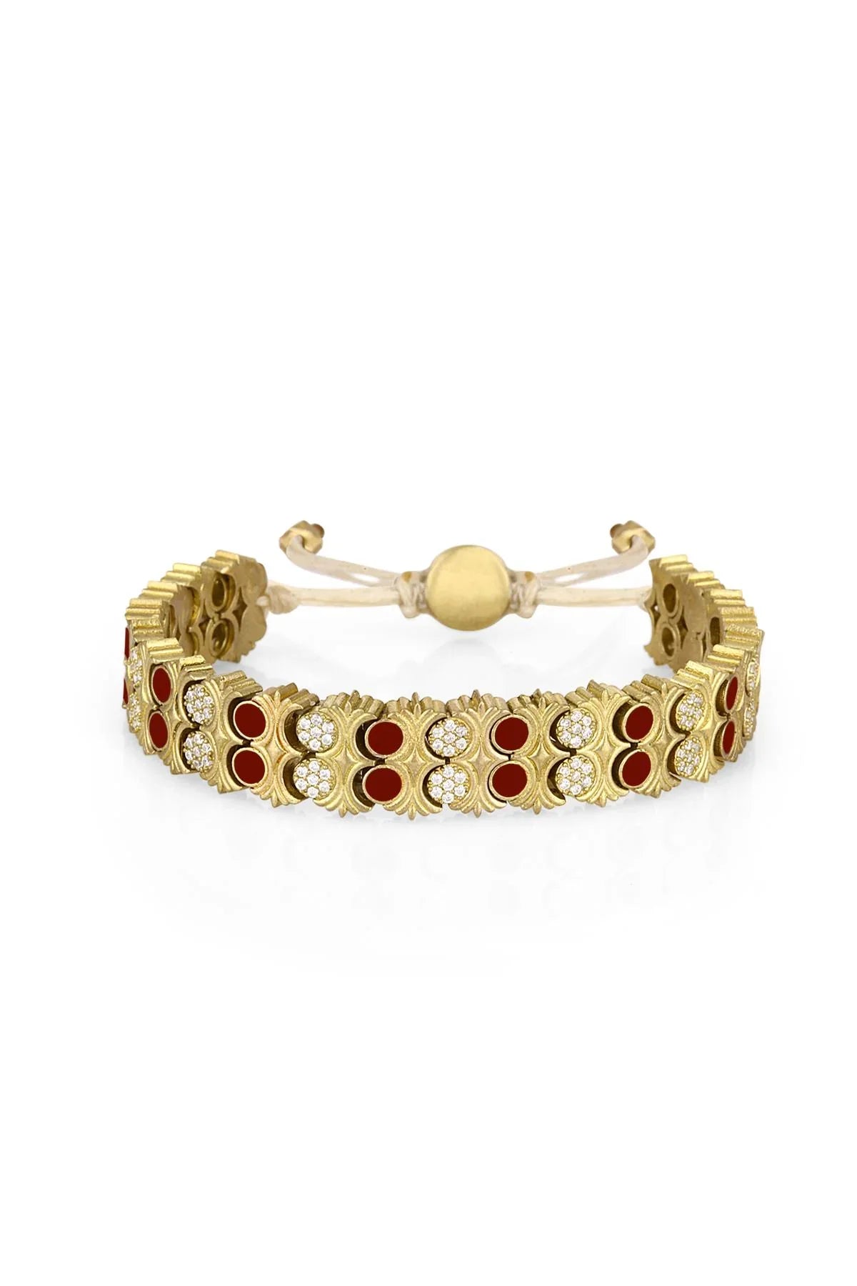 Melon Gold Owl Brungdy Stone Bileklik BLOWL001