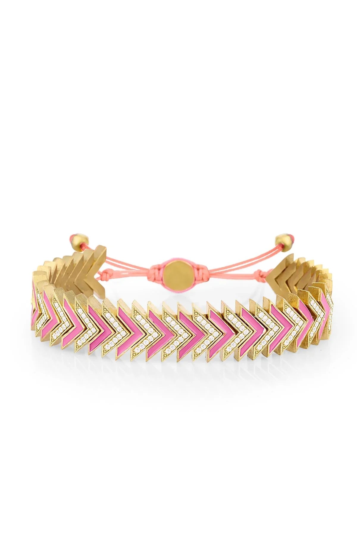 Melon Summer Stone Pembe Arrow Bileklik BLARRW13