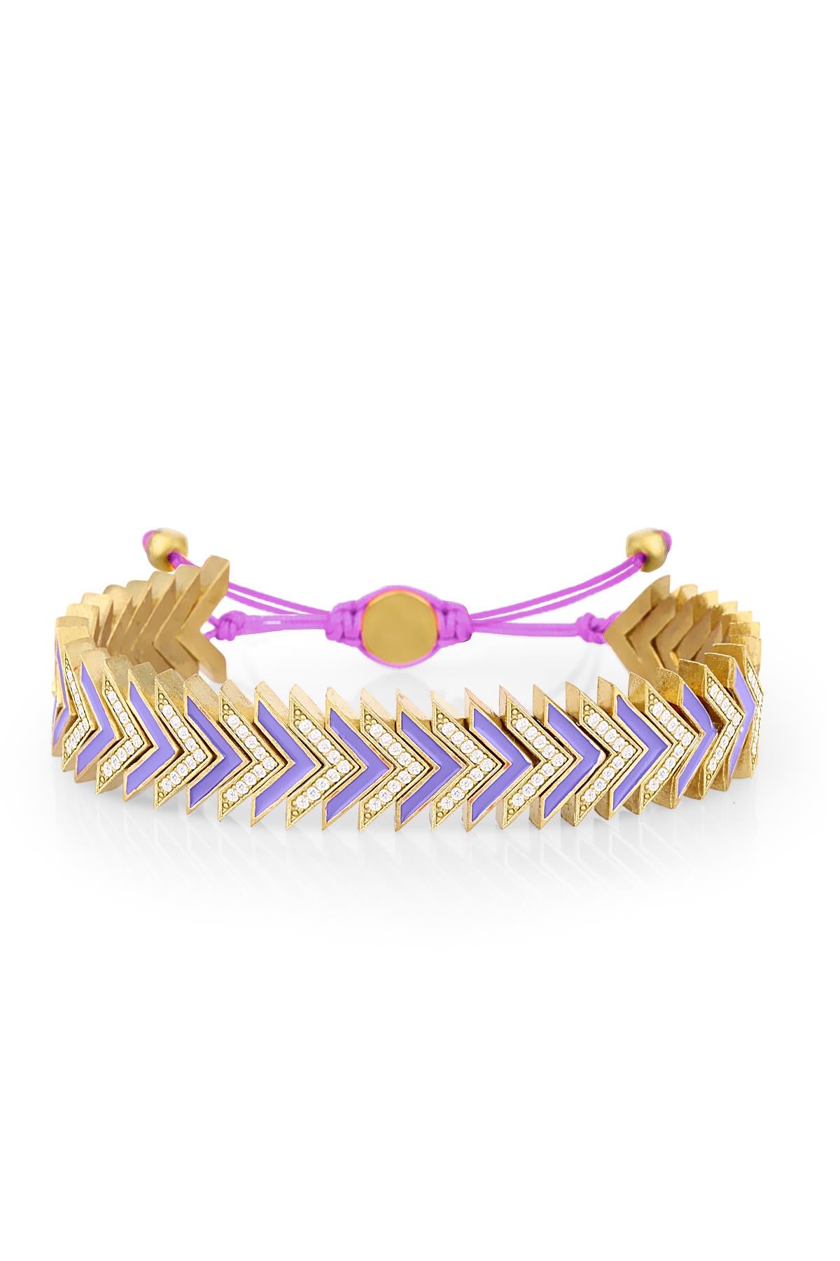 Melon Summer Stone Purple Arrow Bileklik BLARRW14